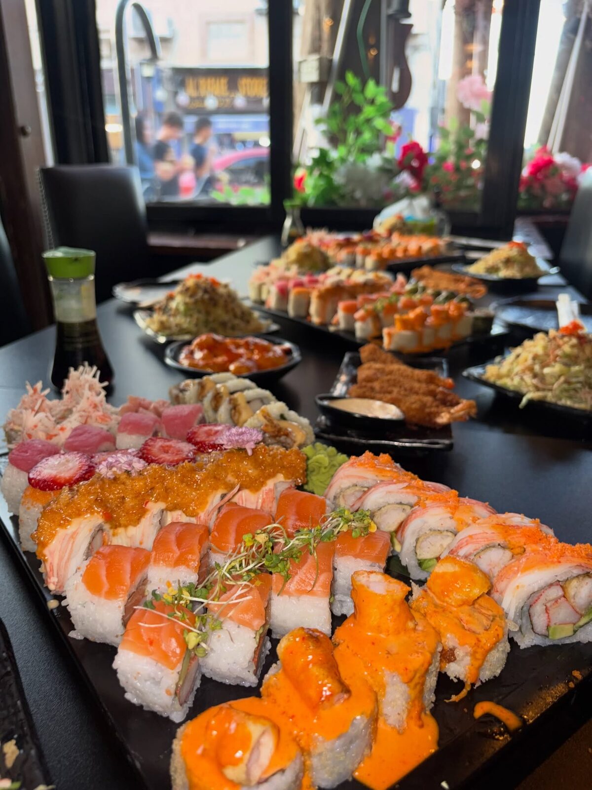 Uchi Sushi Jo dining room on Rainbow Street